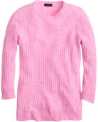 J.Crew Collection Cashmere Minicable Sweater - Lyst