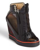 L.a.m.b. Stephanie High Top Wedge Sneaker - Lyst