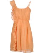 Ichi Short Dress - Lyst