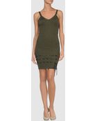 Pollini Short Dress - Lyst
