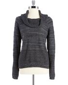 DKNY Knit Cowl Neck Sweater - Lyst