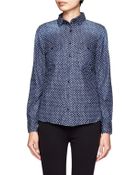 J.Crew Keeper Chambray Shirt in Star Dot - Lyst
