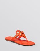 Tory Burch Logo Thong Sandals Miller - Lyst