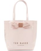 Ted Baker Metallic Bow Tote - Lyst