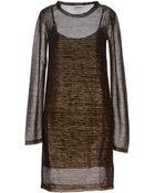American Retro Short Dress - Lyst