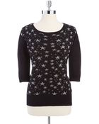 Guess Hi-Lo Intarsia Sweater - Lyst