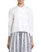 Maiyet Cropped Button Down Shirt - Lyst