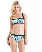 MICHAEL Michael Kors Caprese Crossback Bikini Top - Lyst