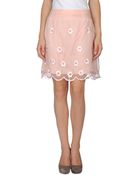RED Valentino Knee Length Skirt - Lyst