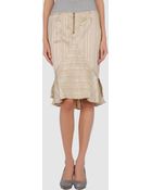 Roberta Scarpa Knee Length Skirt - Lyst