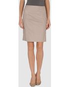 Thierry Mugler Leather Skirt - Lyst