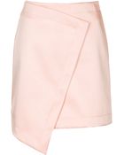 Topshop Wrap Lux Skirt - Lyst