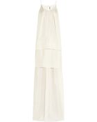 Acne Studios Satya Tiered Silk Sateen Maxi Dress - Lyst