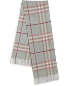 Burberry Giant Check Cashmere Scarf - Lyst