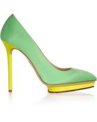 Charlotte Olympia Debonaire Satin Pumps - Lyst