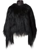 Givenchy Goat Fur Coat - Lyst