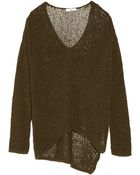 Helmut Lang Openknit Cotton blend Sweater - Lyst