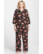 Midnight By Carole Hochman Keep Me Close Pajamas - Lyst