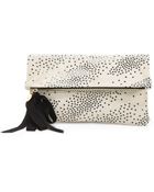 Clare Vivier Star Print Fold Over Clutch - Lyst