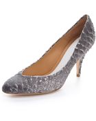 Maison Martin Margiela Faux Python Pumps - Lyst