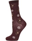 Topshop Reindeer Snowflake Ankle Socks - Lyst