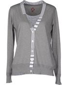 Side Slope Cardigan - Lyst