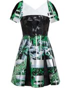 Peter Pilotto Cassandra Silk Jacquard Dress - Lyst
