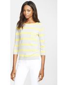 Autumn Cashmere Stripe Cashmere Sweater - Lyst