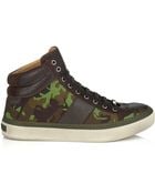 Jimmy Choo Belgravia Mens Camo-glitter High-top Sneaker - Lyst