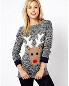 Asos A Wear Reindeer Sweater - Lyst