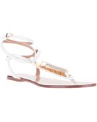 DSquared2 Embellished T-Bar Sandal - Lyst