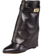 Givenchy Leather Sharklock Foldover Boot - Lyst