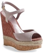 Gucci Hollie Wedge Sandal - Lyst