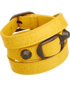 Balenciaga Arena Classic Double Tour Bracelet - Lyst