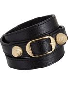 Balenciaga Arena Giant Gold Double Tour Bracelet - Lyst