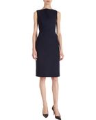 Barneys New York Sleeveless Boatneck Dress - Lyst