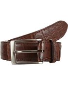 Barneys New York Alligator Belt - Lyst