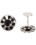 Barneys New York Onyx Pinwheel Cufflinks - Lyst