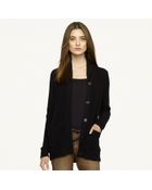 Ralph Lauren Black Label Shawl-Collar Cardigan - Lyst
