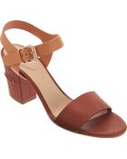 Chloé Two-tone Quarter Strap Sandal - Lyst