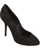 Dolce & Gabbana Floral Lace Pump - Lyst