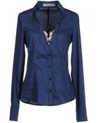 Frankie Morello Long Sleeve Shirt - Lyst