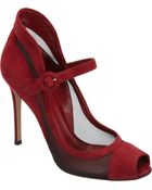 Gianvito Rossi High Back Mary Jane Pump - Lyst