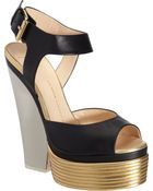 Giuseppe Zanotti Ribbed Platform Sandal - Lyst