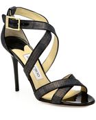 Jimmy Choo Lottie Denim Sandals - Lyst