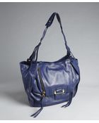 Kooba Cobalt Leather Zoey Flap Front Shoulder Bag - Lyst