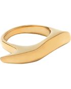 Maiyet Gold Wide Feather Ring - Lyst