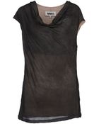 Mm6 By Maison Martin Margiela Sleeveless Tshirt - Lyst