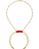 Aurelie Bidermann Caftan Moon Horn Necklace - Lyst