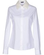 Jil Sander Navy Shirts - Lyst